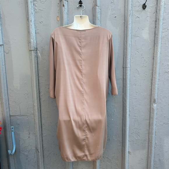 Fabiana Filippi Champagne Silk Dress, Size Large - Picture 8 of 15
